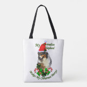 Australische herderkerst tote bag (Achterkant)