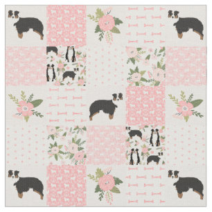 Australische herderpatchwork buffalo plaid stof