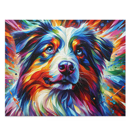 Australische Herderpuzzel: Blue Merle Aussie Legpuzzel