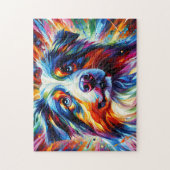 Australische Herderpuzzel: Blue Merle Aussie Legpuzzel (Verticaal)