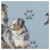 Australische herders blauw weefsel stof (Close Up)