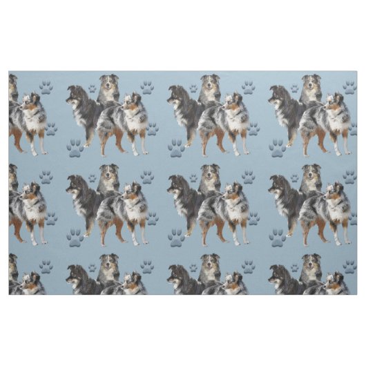 Australische herders blauw weefsel stof (Fat Quarter)