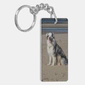 Australische herders sleutelhanger (Voorkant Links)