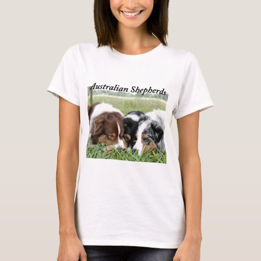 Australische herders t-shirt (Voorkant)