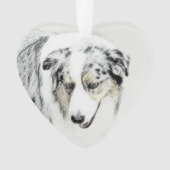 Australische herderschildering - Oorspronkelijke h Ornament (voorkant)