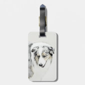 Australische herderschilderkunst - Oorspronkelijke Bagagelabel (Achterkant verticaal)