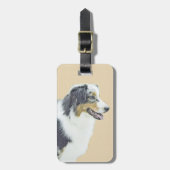 Australische herderschilderkunst - Oorspronkelijke Bagagelabel (Voorkant verticaal)