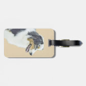 Australische herderschilderkunst - Oorspronkelijke Bagagelabel (Achterkant horizontaal)