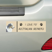 Australische herderschilderkunst - Oorspronkelijke Bumpersticker (Op auto)