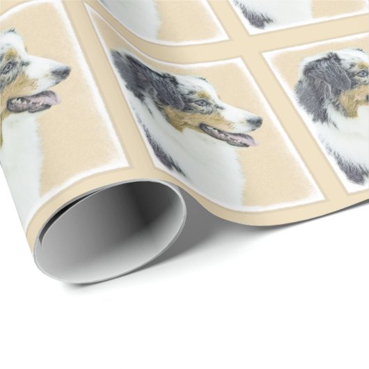 Australische herderschilderkunst - Oorspronkelijke Cadeaupapier (Rol Hoek)