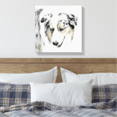 Australische herderschilderkunst - Oorspronkelijke Canvas Afdruk (Insitu (Slaapkamer))