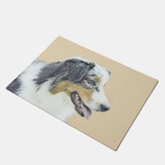 Australische herderschilderkunst - Oorspronkelijke Deurmat (Schuin)