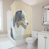 Australische herderschilderkunst - Oorspronkelijke Douchegordijn (In situ)