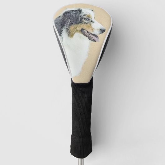 Australische herderschilderkunst - Oorspronkelijke Golfheadcover (Voorkant)