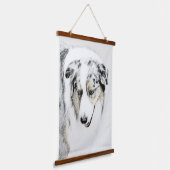 Australische herderschilderkunst - Oorspronkelijke Hangend Wandkleed (Gebogen)