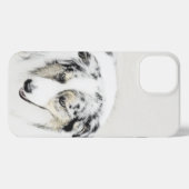 Australische herderschilderkunst - Oorspronkelijke iPhone Hoesje (Achterkant horizontaal)