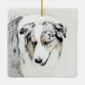 Australische herderschilderkunst - Oorspronkelijke Keramisch Ornament (Achterkant)