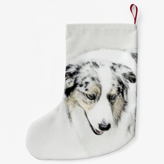 Australische herderschilderkunst - Oorspronkelijke Kleine Kerstsok (Achterkant)