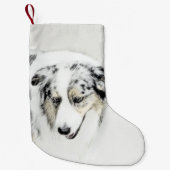 Australische herderschilderkunst - Oorspronkelijke Kleine Kerstsok (Voorkant)