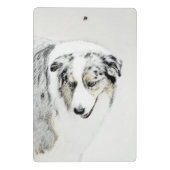 Australische herderschilderkunst - Oorspronkelijke Mini Klembord (Achterkant)