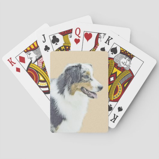 Australische herderschilderkunst - Oorspronkelijke Pokerkaarten (Achterkant)