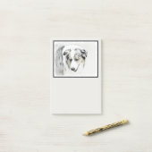 Australische herderschilderkunst - Oorspronkelijke Post-it® Notes (Op bureau)