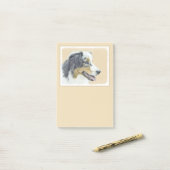 Australische herderschilderkunst - Oorspronkelijke Post-it® Notes (Op bureau)