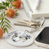 Australische herderschilderkunst - Oorspronkelijke Sleutelhanger (Voorkant Rechts)