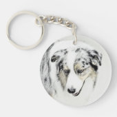 Australische herderschilderkunst - Oorspronkelijke Sleutelhanger (Voorkant)