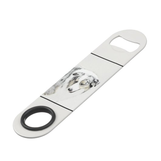 Australische herderschilderkunst - Oorspronkelijke Speed Flessenopener (Achterkant Gekanteld)