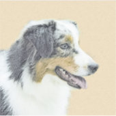 Australische herderschilderkunst - Oorspronkelijke Sticker (Voorkant)