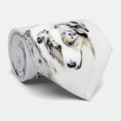 Australische herderschilderkunst - Oorspronkelijke Stropdas (Opgerold)