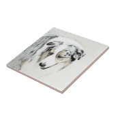 Australische herderschilderkunst - Oorspronkelijke Tegeltje (Zijkant)