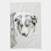 Australische herderschilderkunst - Oorspronkelijke Theedoek (Verticaal)