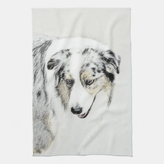 Australische herderschilderkunst - Oorspronkelijke Theedoek (Verticaal)