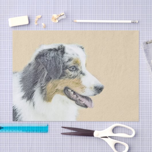 Australische herderschilderkunst - Oorspronkelijke Tissuepapier (Craft)