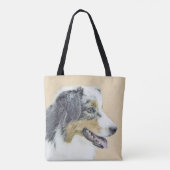 Australische herderschilderkunst - Oorspronkelijke Tote Bag (Achterkant)