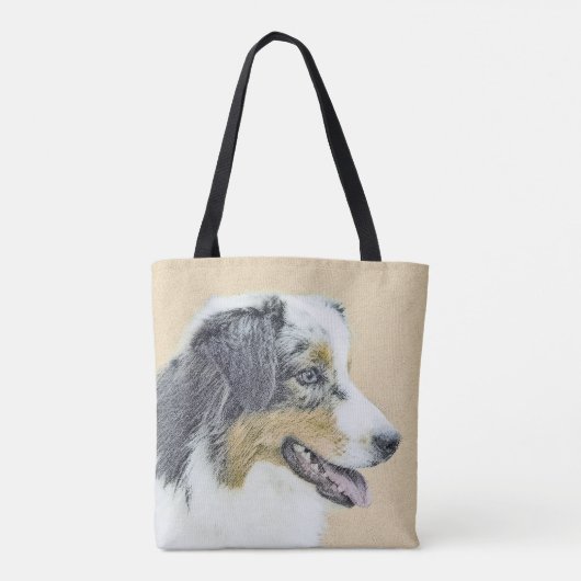 Australische herderschilderkunst - Oorspronkelijke Tote Bag (Achterkant)