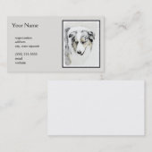 Australische herderschilderkunst - Oorspronkelijke Visitekaartje (Voorkant / Achterkant)