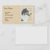 Australische herderschilderkunst - Oorspronkelijke Visitekaartje (Voorkant / Achterkant)