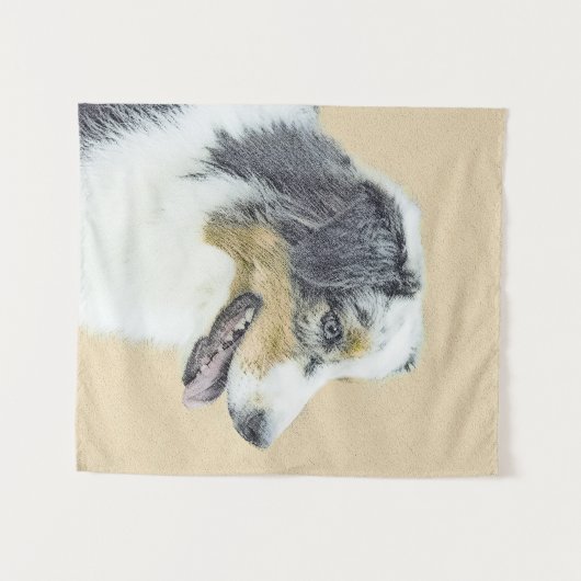 Australische herderschilderkunst - Oorspronkelijke Wandkleed (Voorkant (horizontaal))