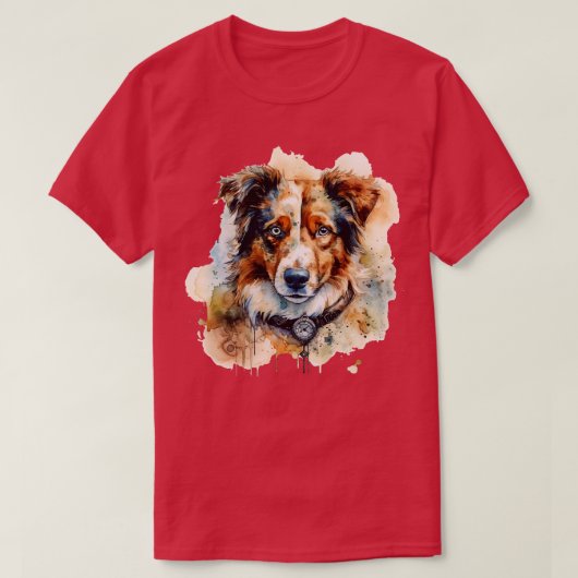 Australische herdershond 1 t-shirt (Design voorkant)