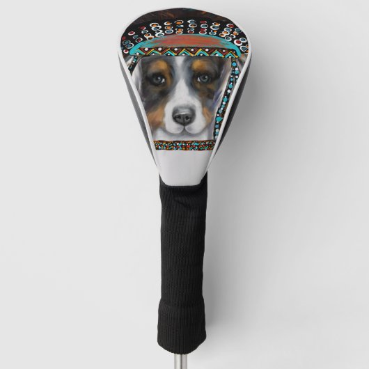 Australische Herdershond Golfheadcover (Voorkant)