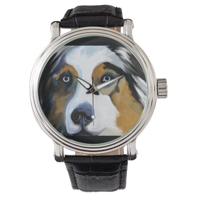 AUSTRALISCHE HERDERSHOND HORLOGE (Voorkant)