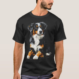Australische Herdershond Huisdier Kunstwerk Austra T-shirt