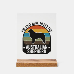 Australische Herdershond Huisdier Liefhebber Vinta Acryl Bord