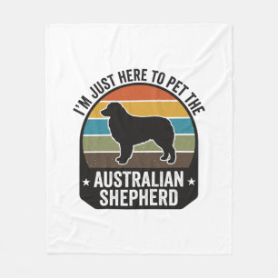 Australische Herdershond Huisdier Liefhebber Vinta Fleece Deken