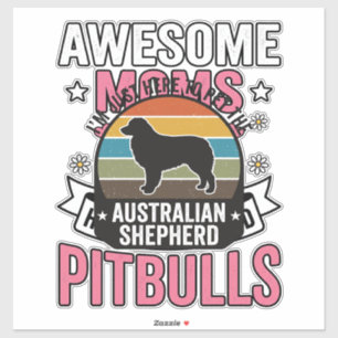 Australische Herdershond Huisdier Liefhebber Vinta Sticker
