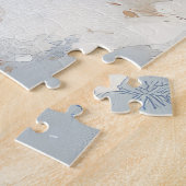 Australische herdershond in slee Kerstmis Legpuzzel (Zijkant)