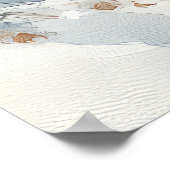 Australische herdershond in slee Kerstmis Poster (Hoek)